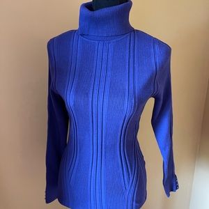 Purple White House black market turtle neck